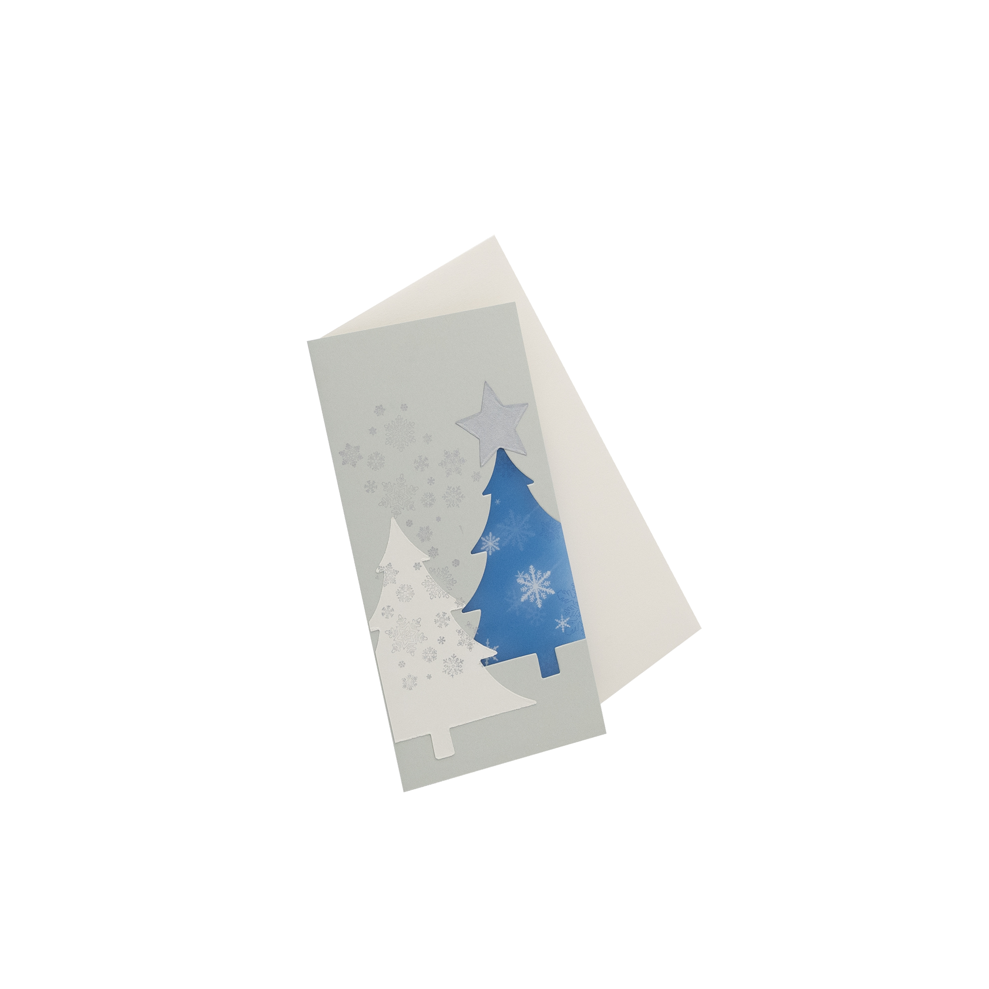 Weihnachtskarte Schneegestöber