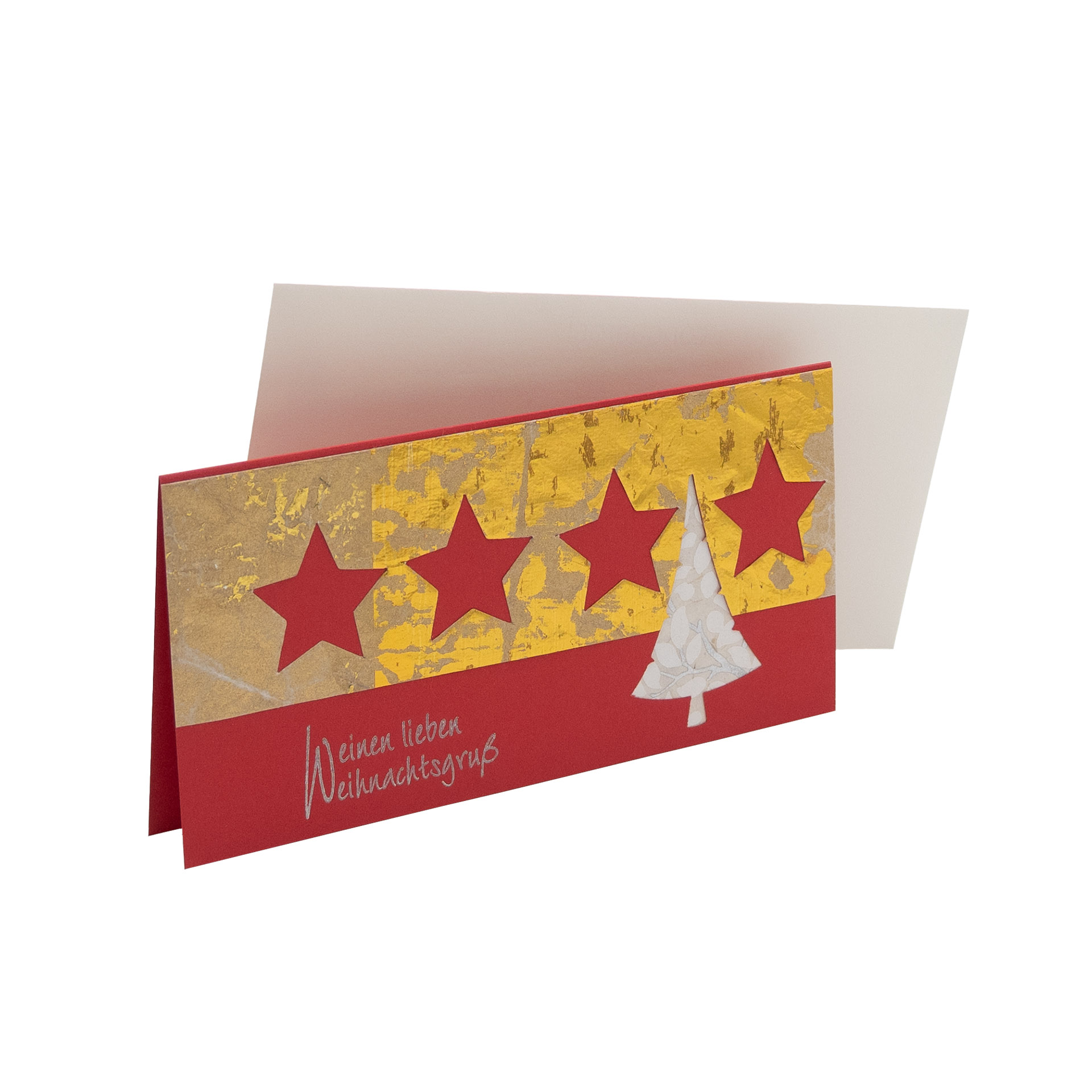 Weihnachtskarte Weiße Tanne Weihnachtskarte Weiße Tanne