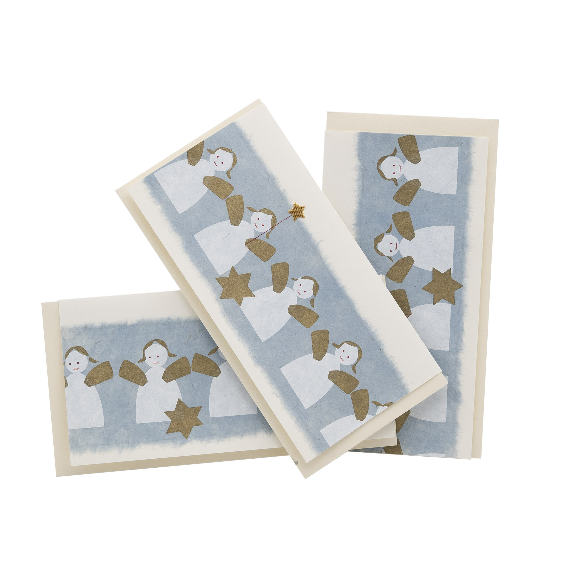 3er-Set Weihnachtskarten Engel, elfenbein 3er-Set Weihnachtskarten Engel, elfenbein