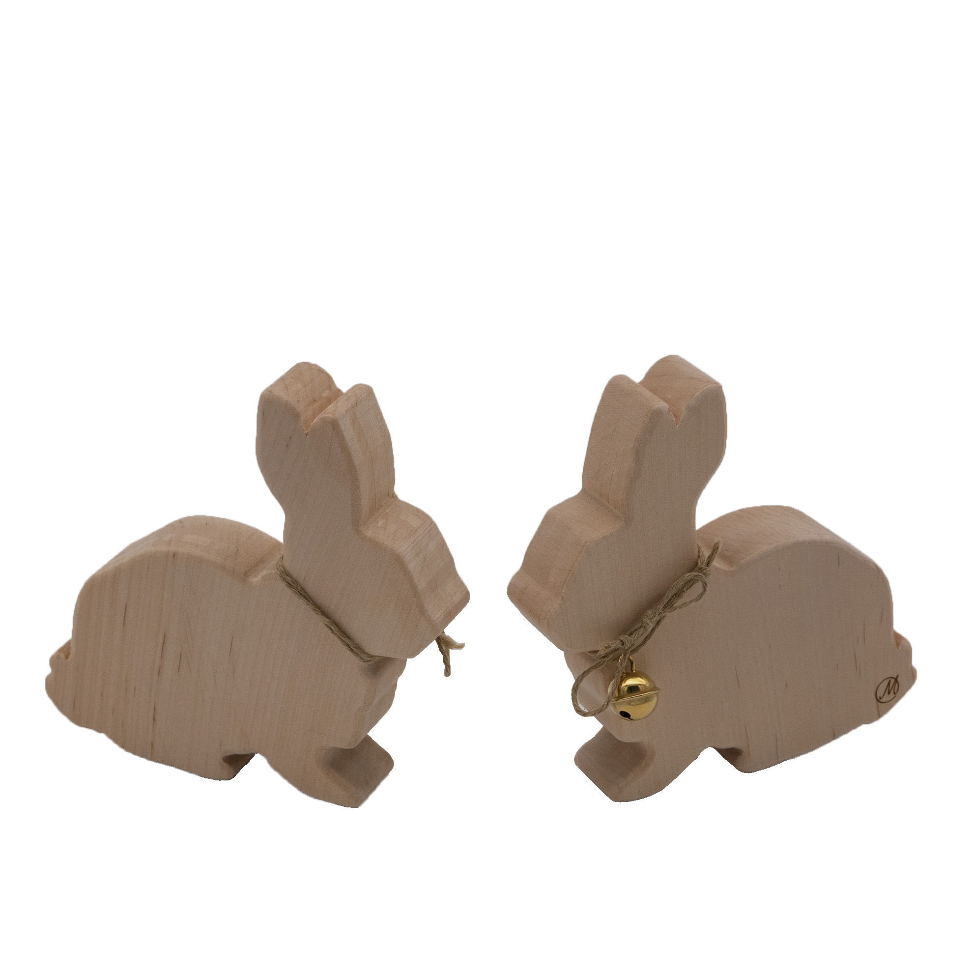 Hasenaufsteller aus Holz 2er-Set