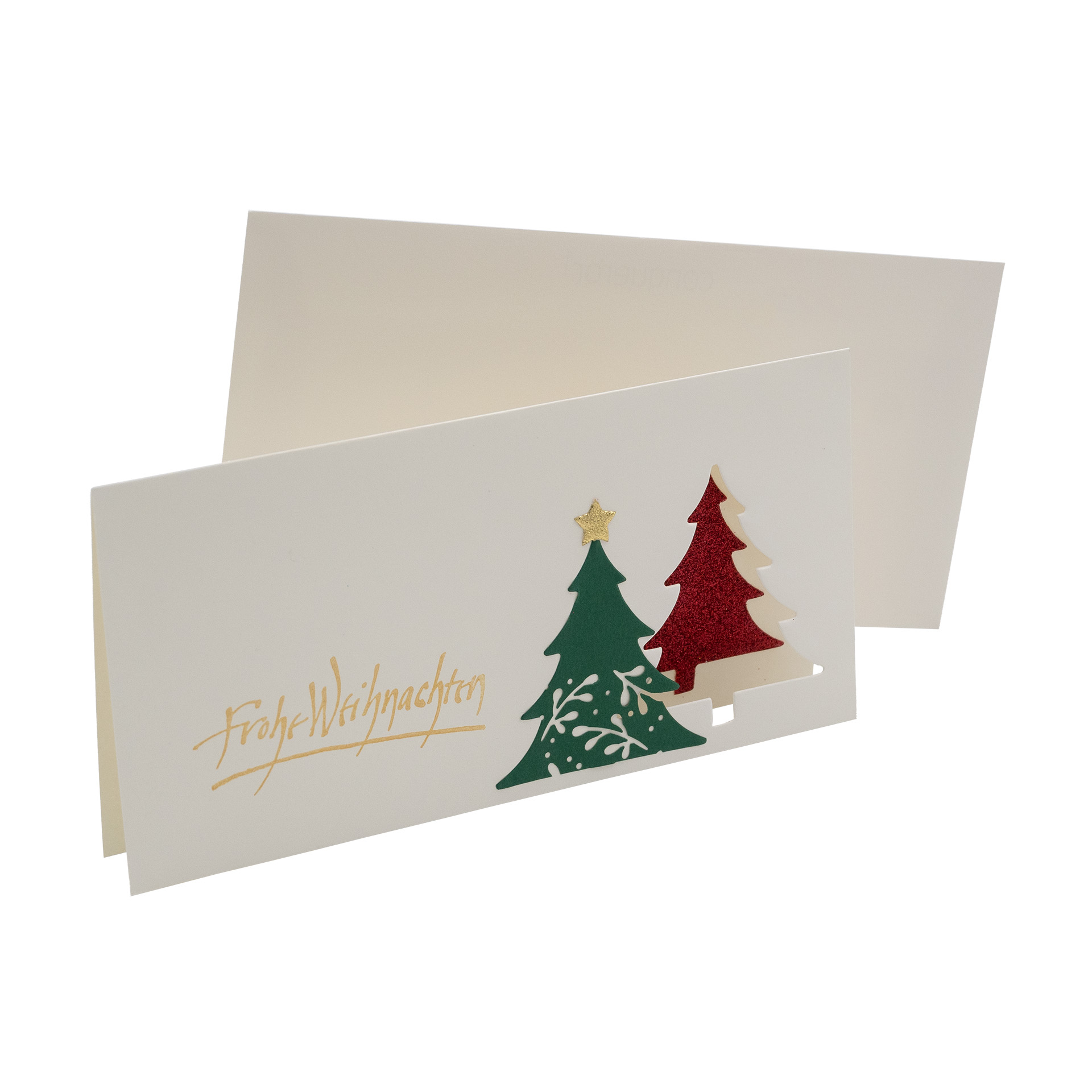 Weihnachtskarte Glitzer, rot Weihnachtskarte Glitzer, rot